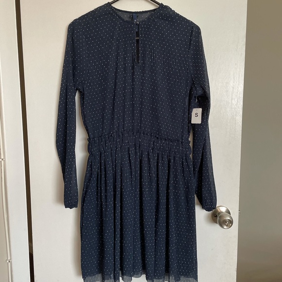 Pepe Jeans Polka Dot Long Sleeve Dress - Size S - Picture 11 of 12